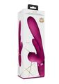 Load image into Gallery viewer, Vive Ena Rechargeable Silicone Triple Motor Thrusting G-Spot with Flapper and Air Wave Clit Stimulation Vibrator - Pink
