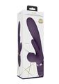 Load image into Gallery viewer, Vive Ena Rechargeable Silicone Triple Motor Thrusting G-Spot with Flapper and Air Wave Clit Stimulation Vibrator - Purple
