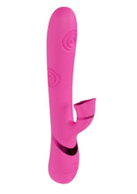 Load image into Gallery viewer, Vive Fiore Silicone Rechargeable Triple Motor G-Spot Air Wave Vibrating and Tapping Flared Clit Stimulator
