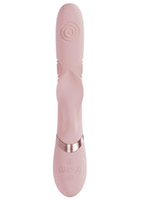 Load image into Gallery viewer, Vive Fronda Rechargeable Silicone Triple Motor G-Spot Vibrating and Tapping Leaf Clit Stimulator
