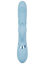 Load image into Gallery viewer, Vive Fronda Silicone Rechargeable Triple Motor G-Spot Vibrating and Tapping Leaf Clit Stimulator
