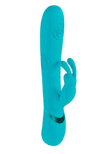 Load image into Gallery viewer, Vive Mimi 10 Function Silicone Rechargeable Triple Motor G-Spot Vibrating and Tapping Rabbit - Blue
