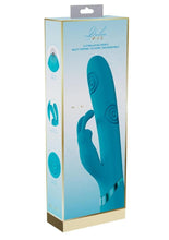 Load image into Gallery viewer, Vive Mimi 10 Function Silicone Rechargeable Triple Motor G-Spot Vibrating and Tapping Rabbit - Blue
