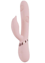 Load image into Gallery viewer, Vive Pallina Rechargeable Silicone Triple Motor G-Spot Vibrating and Tapping Beads Clit Stimulator - Pink
