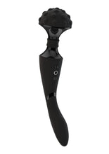 Load image into Gallery viewer, Vive Shiatsu Rechargeable Silicone Bendable Massager Wand - Black
