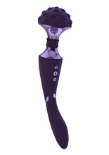 Load image into Gallery viewer, Vive Shiatsu Rechargeable Silicone Bendable Massager Wand - Purple
