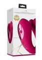 Load image into Gallery viewer, Vive Yoko Rechargeable Silicone Tripe Motor Dual Prongs with Clitoral Pulse Wave Vibrator - Pink
