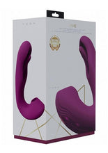 Load image into Gallery viewer, Vive Yuna Rechargeable Silicone Triple Motor Air Wave Vibrator with G-Spot Flapping Stimulation Vibrator - Pink
