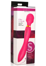 Load image into Gallery viewer, Wand Essential Ultra G-Stroke Come Hither Rechargeable Silicone Vibrating Wand - Pink
