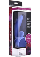 Load image into Gallery viewer, Wand Essentials Fluttering Kiss Dual Stimulation Silicone Attachment - Purple
