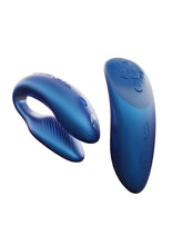 Load image into Gallery viewer, We-Vibe Chorus Rechargeable Couples Vibrator with Squeeze Control - Blue/Cosmic Blue
