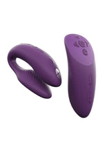 Load image into Gallery viewer, We-Vibe Chorus Rechargeable Couples Vibrator with Squeeze Remote Control - Purple
