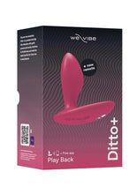 Load image into Gallery viewer, We-Vibe Ditto+ App Compatible Vibrating Rechargeable Silicone Butt Plug with Remote Control - Cosmic - Pink
