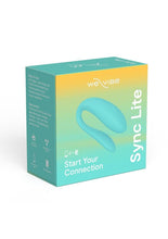 Load image into Gallery viewer, We-Vibe Sync Lite App Control Rechargeable Silicone Couples Vibrator - Aqua/Blue
