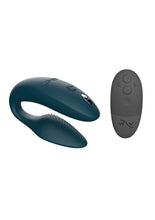 Load image into Gallery viewer, We-Vibe Sync Rechargeable Silicone Couples Vibrator with Remote Control - Green Velvet - Green
