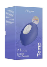 Load image into Gallery viewer, We-Vibe Temp Heating and Cooling Rechargeable Silicone Lay-On Vibrator - Lavender - Blue
