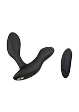 Load image into Gallery viewer, We-Vibe Vector+ Rechargeable Silicone Vibrating Prostate Massager with Remote Control - Black/Charcoal Black
