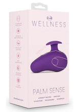 Load image into Gallery viewer, Wellness Palm Sense Rechargeable Silicone Massager - Purple
