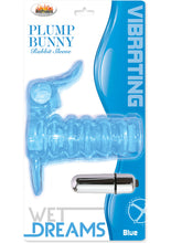 Load image into Gallery viewer, Wet Dreams Vibrating Plump Bunny Rabbit Sleeve - Blue
