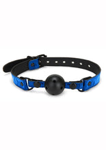 Load image into Gallery viewer, WhipSmart Deluxe Ball Gag - Black/Blue
