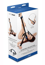Load image into Gallery viewer, WhipSmart Deluxe Sex Sling with Ankle Restraints - Black/Blue
