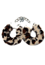 Load image into Gallery viewer, WhipSmart Furry Cuffs with Eye Mask - Animal Print/Leopard
