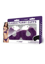 Load image into Gallery viewer, WhipSmart Furry Cuffs with Eye Mask - Purple
