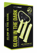 Load image into Gallery viewer, WhipSmart Glow In The Dark Pegging Kit with 6in, 8in and 9in Silicone Dildos - Glow In The Dark/Green - 4 Piece
