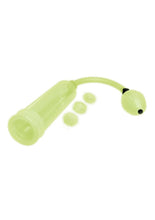 Load image into Gallery viewer, WhipSmart Glow In The Dark Penis Pump and Stamina Cock Ring - Glow In The Dark/Green - Set
