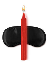 Load image into Gallery viewer, WhipSmart Japanese Bondage Rope Set with Drip Candles and Mask - Black/Red - 4 Piece
