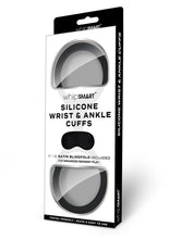 Load image into Gallery viewer, WhipSmart Quickie Cuffs with Eye Mask - Black - Large/Medium
