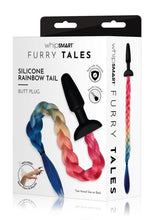 Load image into Gallery viewer, WhipSmart Silicone Plug 3.75in with Unicorn Tail - Multicolor
