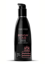 Load image into Gallery viewer, Wicked Aqua Water Based Flavored Lubricant Birthday Cake - 2oz
