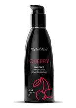 Load image into Gallery viewer, Wicked Aqua Water Based Flavored Lubricant Cherry - 2oz
