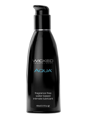Wicked Aqua Water Based Lubricant Fragrance Free - 2oz
