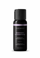 Load image into Gallery viewer, Wicked Sensual Massage Oil 4oz - Lavender and Rosemary
