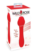 Load image into Gallery viewer, Wild Rose Rechargeable Silicone Suction + Vibrator - Red
