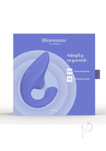 Load image into Gallery viewer, Womanizer Blend Rechargeable Silicone Vibrator with Clitoral Stimulator - Vibrant - Blue

