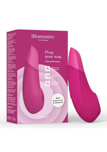 Load image into Gallery viewer, Womanizer Enhance Rechargeable Silicone Clitoral Stimulator - Vibrant - Pink
