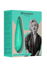 Load image into Gallery viewer, Womanizer Marilyn Monroe Special Edition Rechargeable Clitoral Stimulator - Green/Mint
