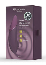 Load image into Gallery viewer, Womanizer Next Rechargeable Silicone Clitoral Stimulator - Dark - Purple
