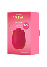 Load image into Gallery viewer, Womanizer Rose Rechargeable Silicone Air Pulse Clitoral Vibrator - Gold/Red
