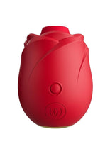 Load image into Gallery viewer, Womanizer Rose Rechargeable Silicone Air Pulse Clitoral Vibrator - Gold/Red
