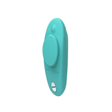 Load image into Gallery viewer, We-Vibe Moxie+ Wearable Rechargeable Silicone Panty Vibe Clitoral Stimulator with Remote Control - Aqua
