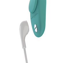 Load image into Gallery viewer, We-Vibe Moxie+ Wearable Rechargeable Silicone Panty Vibe Clitoral Stimulator with Remote Control - Aqua
