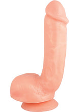Load image into Gallery viewer, X5 Hard On Dildo with Balls - Vanilla - 8.75in
