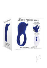 Load image into Gallery viewer, Zero Tolerance Adjustable Fun Ring Rechargeable Silicone Cock Ring - Blue
