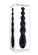 Load image into Gallery viewer, Zero Tolerance Backdoor Baton Rechargeable Silicone Anal Beads - Black
