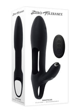 Load image into Gallery viewer, Zero Tolerance Nautilus Rechargeable Silicone Dual Cock Ring - Black
