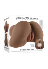 Load image into Gallery viewer, Zero Tolerance Rear Beauty Rechargeable Dual Vibrating Realistic Ass and Vagina - Chocolate
